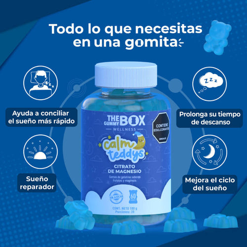 💤 Calm Teddys Gomitas para Dormir 🧸 Para Niños (60 Und.)
