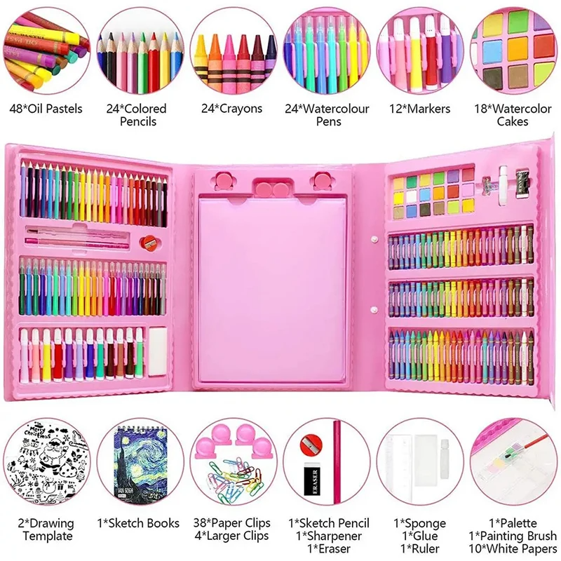 Set de Arte Para Niños 208 Piezas