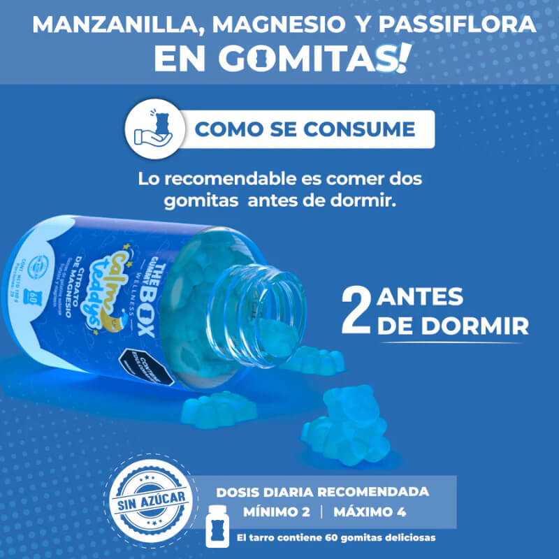 💤 Calm Teddys Gomitas para Dormir 🧸 Para Niños (60 Und.)