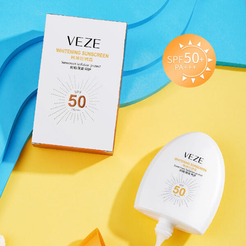 🎁 Pague 1 lleve 2 🌞 Crema Protectora Solar con Efecto Blanqueador FPS50 y PA+++ VEZE® 😎 Protege tu piel del sol 🥵