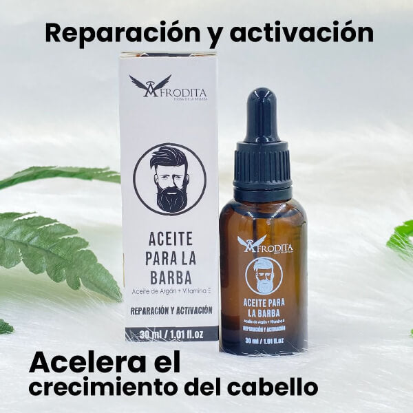 🔥 PAGUE 1 LLEVE 2 🔥 🧔🏻 ACEITE PARA LA BARBA AFRODITA™ 🧔🏻