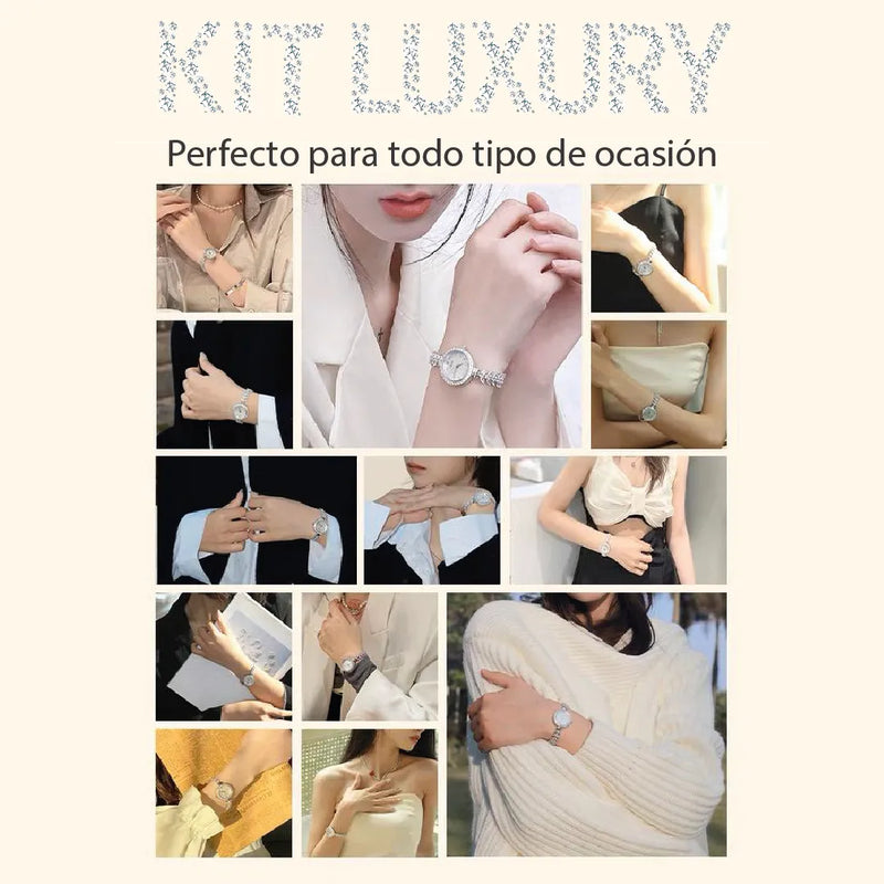 KIT LUXURY DAMA RELOJ