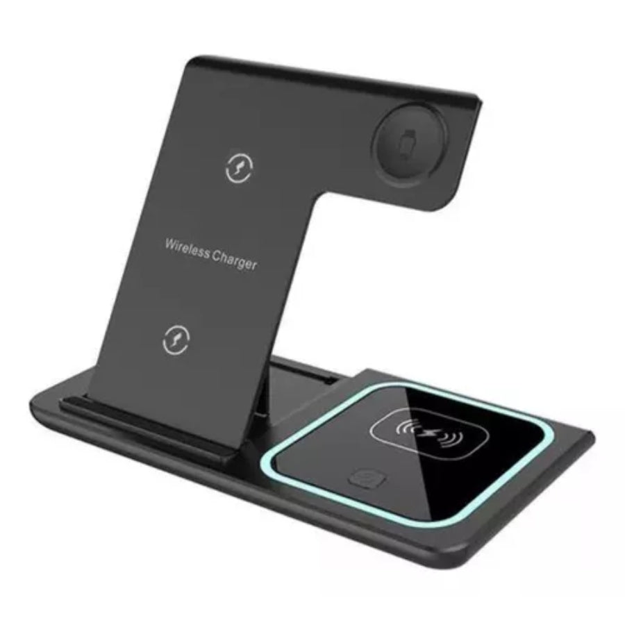 PowerDock Wireless Station ⚡ Cargador Inalámbrico 3 en 1