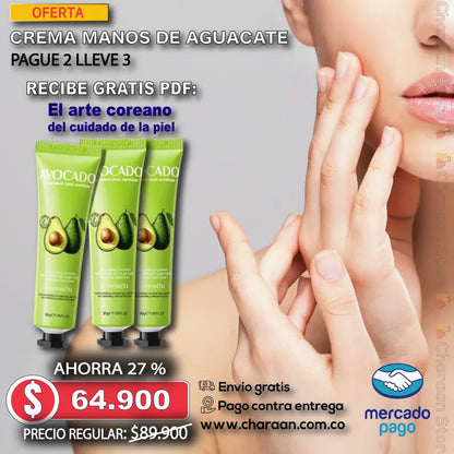 Crema de manos de aguacate 🥑 FAYANKOU™ 30 gr 🎁PAGUE 2 LLEVE 3🎁